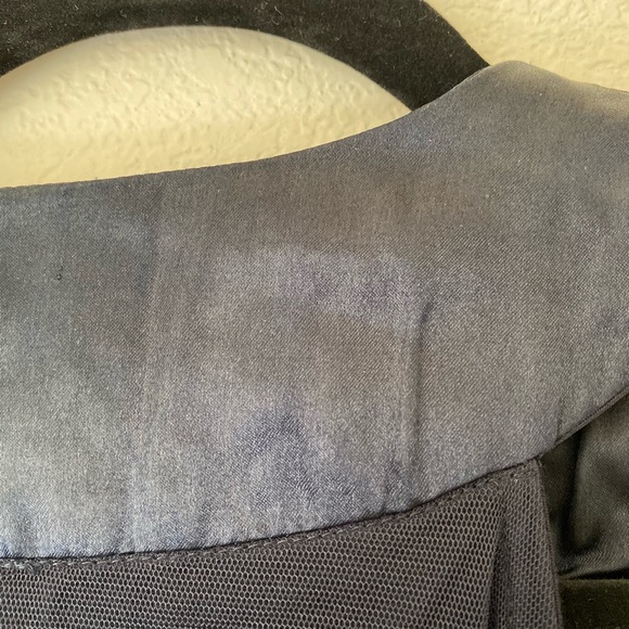 Mango Suit: Navy Racerback  Statement Sequin top:L - Picture 7 of 8